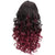 Perruque style occidental pour poupée gonflable - Cheveux Noir et Rouge Long