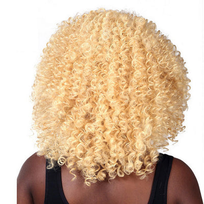 Perruque afro blonde courte - Cheveux Bouclé Court