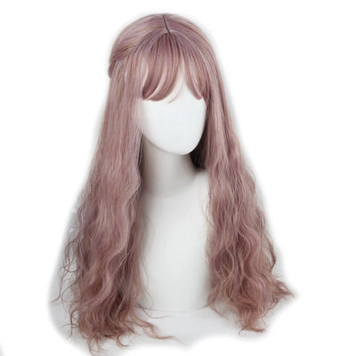 Perruque poupée sexuelle avec frange - Cheveux LONG ROSE