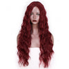 Perruque afro pour poupée gonflable- Cheveux LONG rouge onduleux
