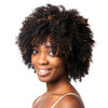 Perruque afro pour poupée gonflable - Cheveux NOIR BOUCLÉ